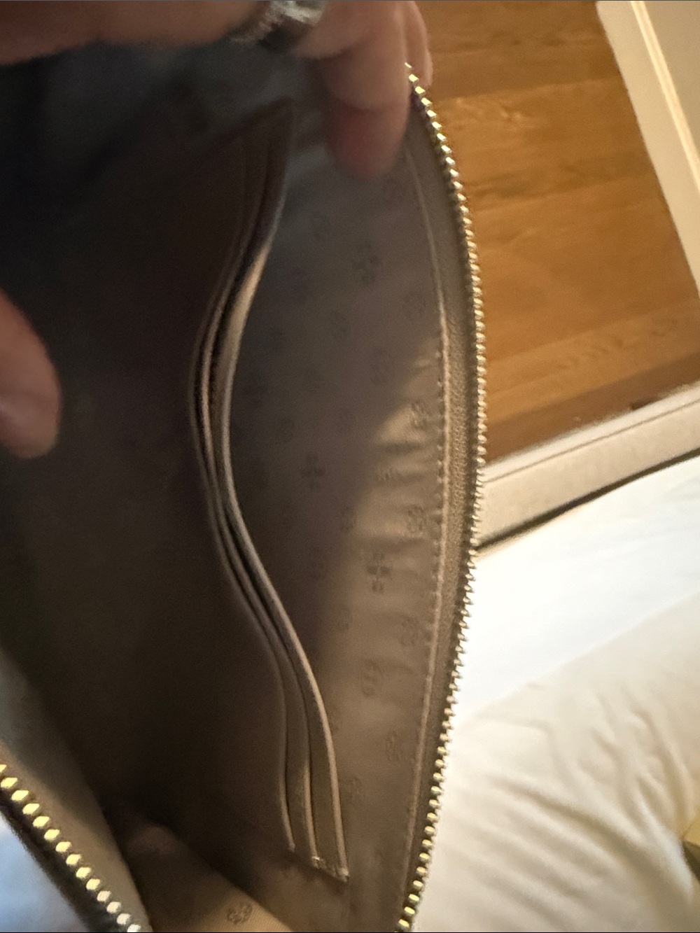 Tory Burch Taupe Leather Crossbody Bag - Picture 6 of 6